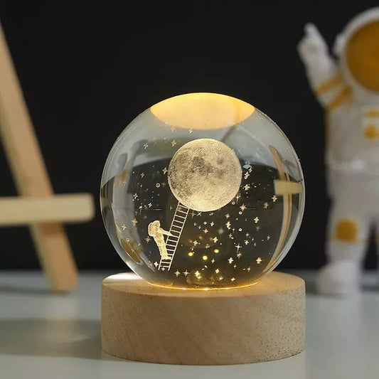 Lámpara de mesa astronauta luna de luz